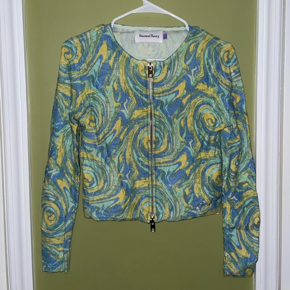 House of Sunny zip up sweater
